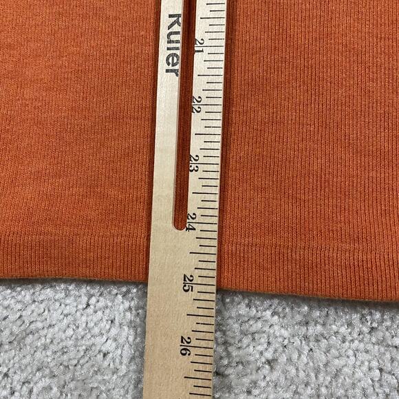 Polo Ralph Lauren 1/4 Zip Sweater Mens L Orange Zip Pullover Pony Knit Preppy - Picture 7 of 8